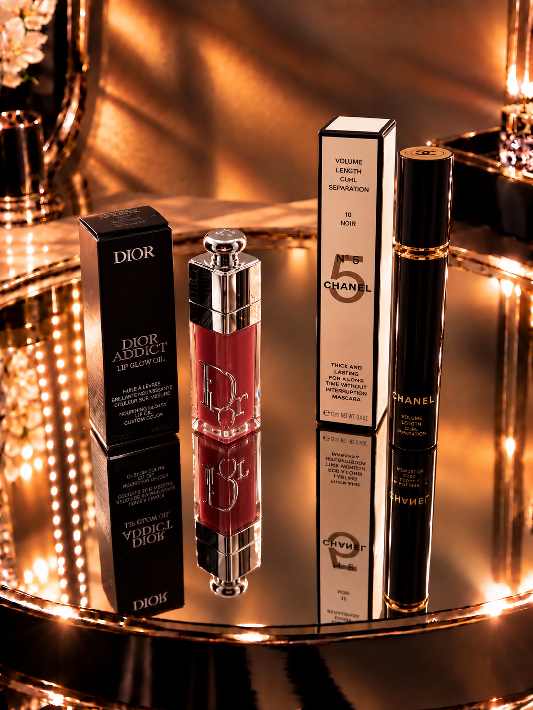 DIOR AND CHANEL SET LIPGLOSS MASCARA 2τμχ