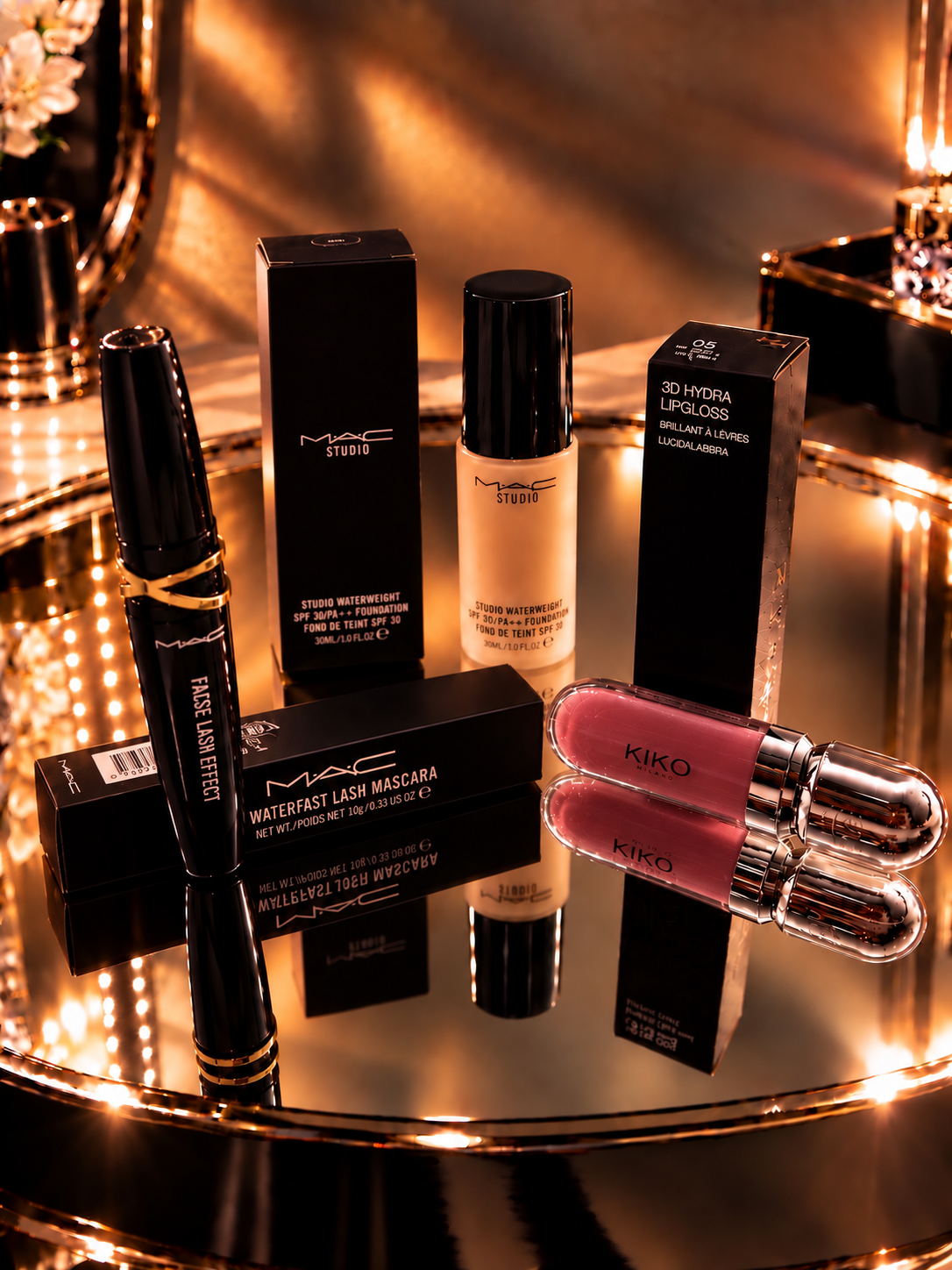 MAC AND KIKO SET MASCARA MAKEUP LIPGLOSS 3τμχ