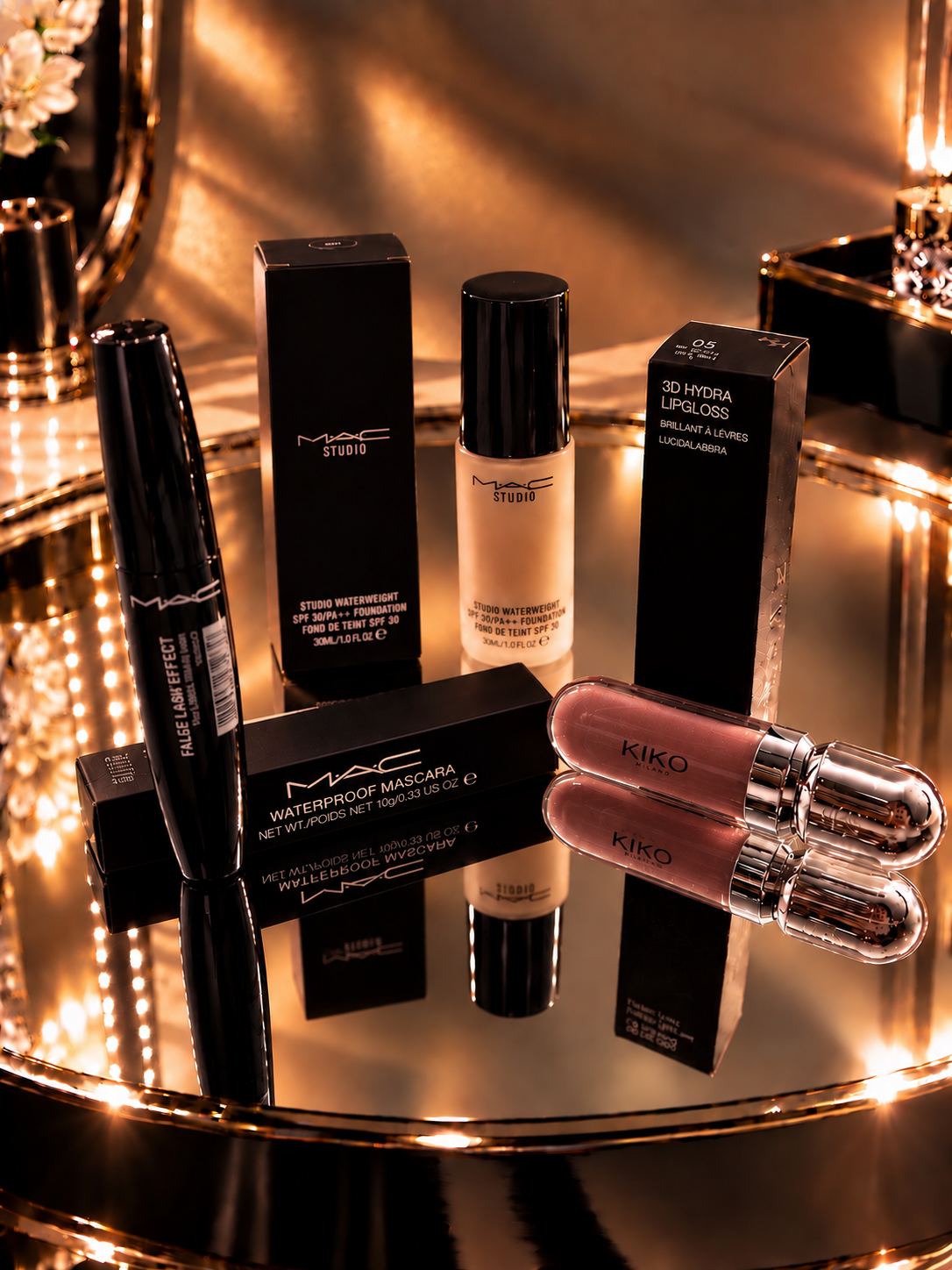 MAC AND KIKO SET MASCARA MAKEUP LIPGLOSS 3τμχ