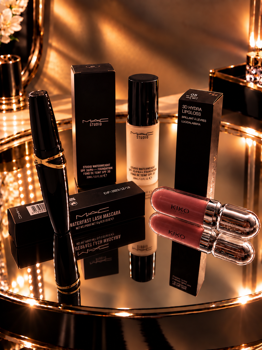 MAC AND KIKO SET MASCARA MAKEUP LIPGLOSS 3τμχ