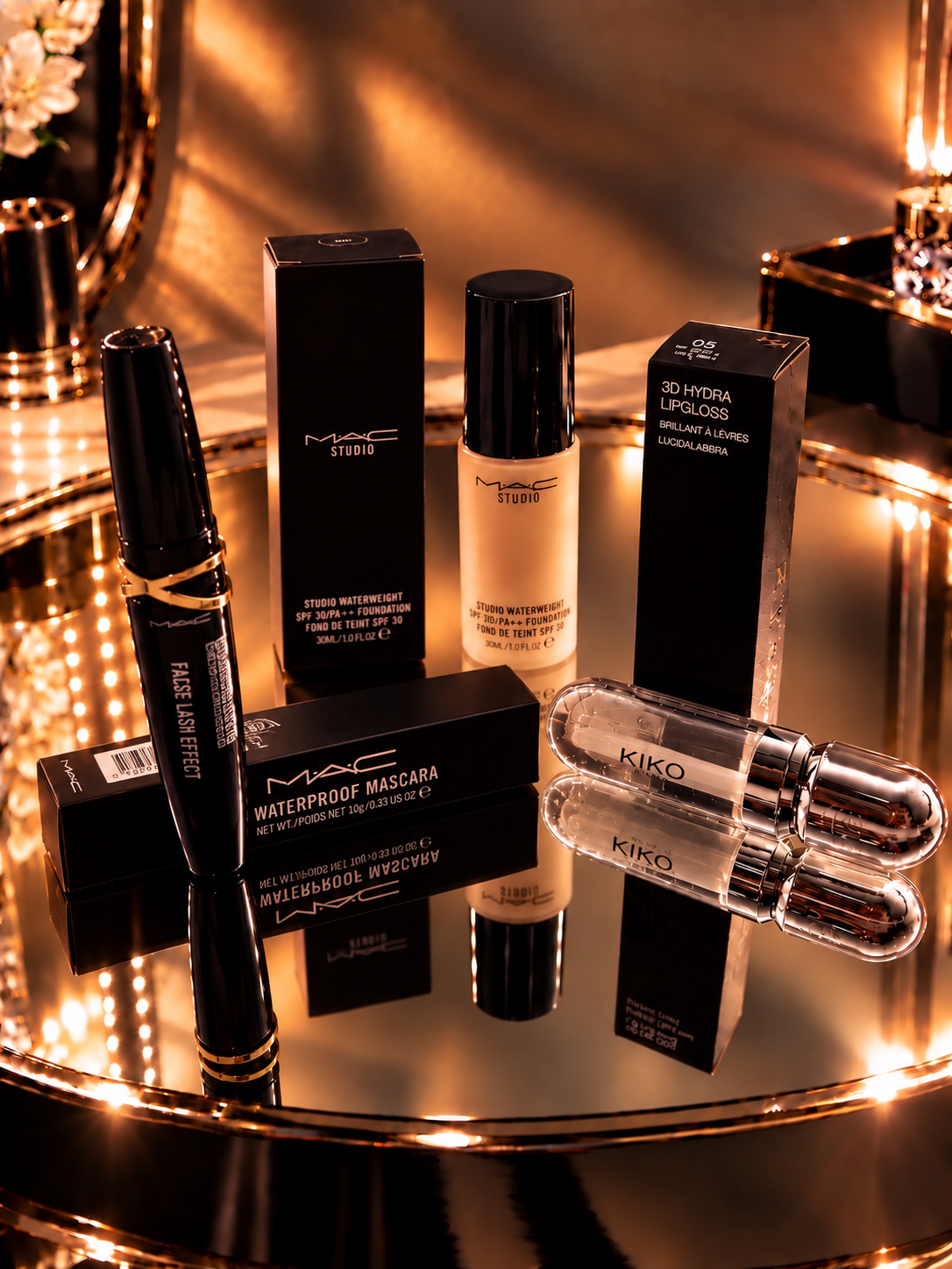 MAC AND KIKO SET MASCARA MAKEUP LIPGLOSS 3τμχ