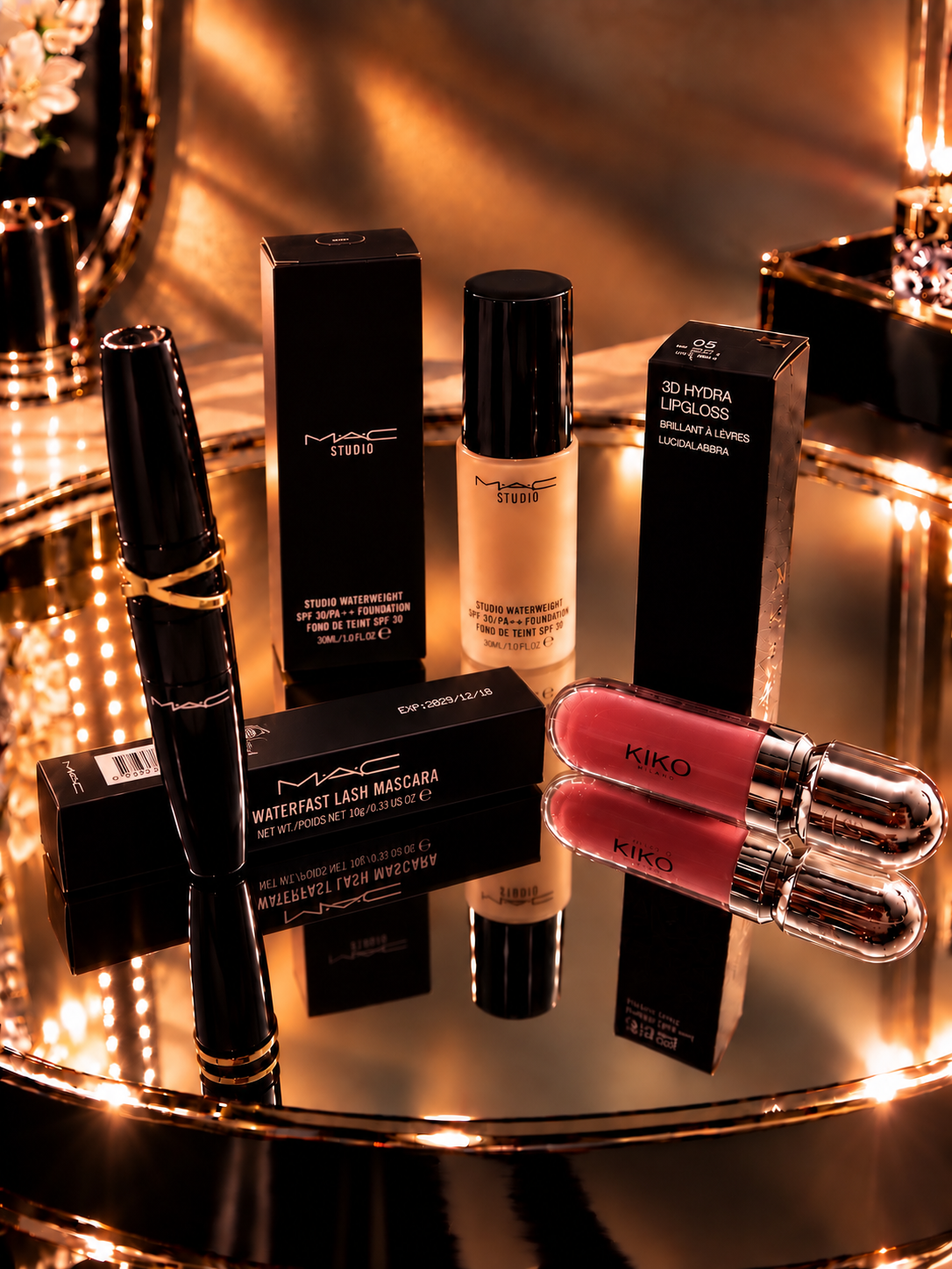 MAC AND KIKO SET MASCARA MAKEUP LIPGLOSS 3τμχ