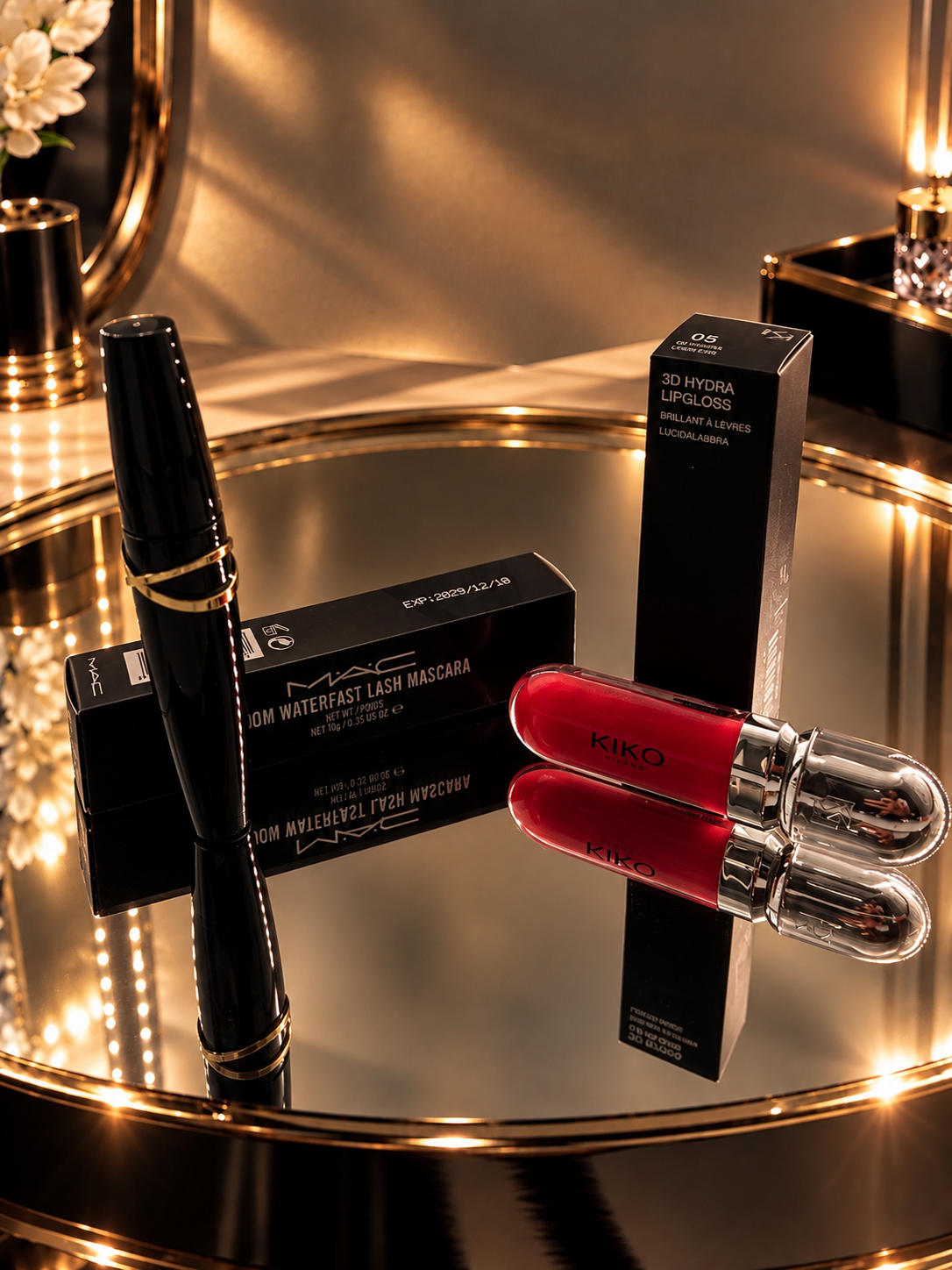 MAC SET MASCARA MAKEUP LIPGLOSS 2τμχ