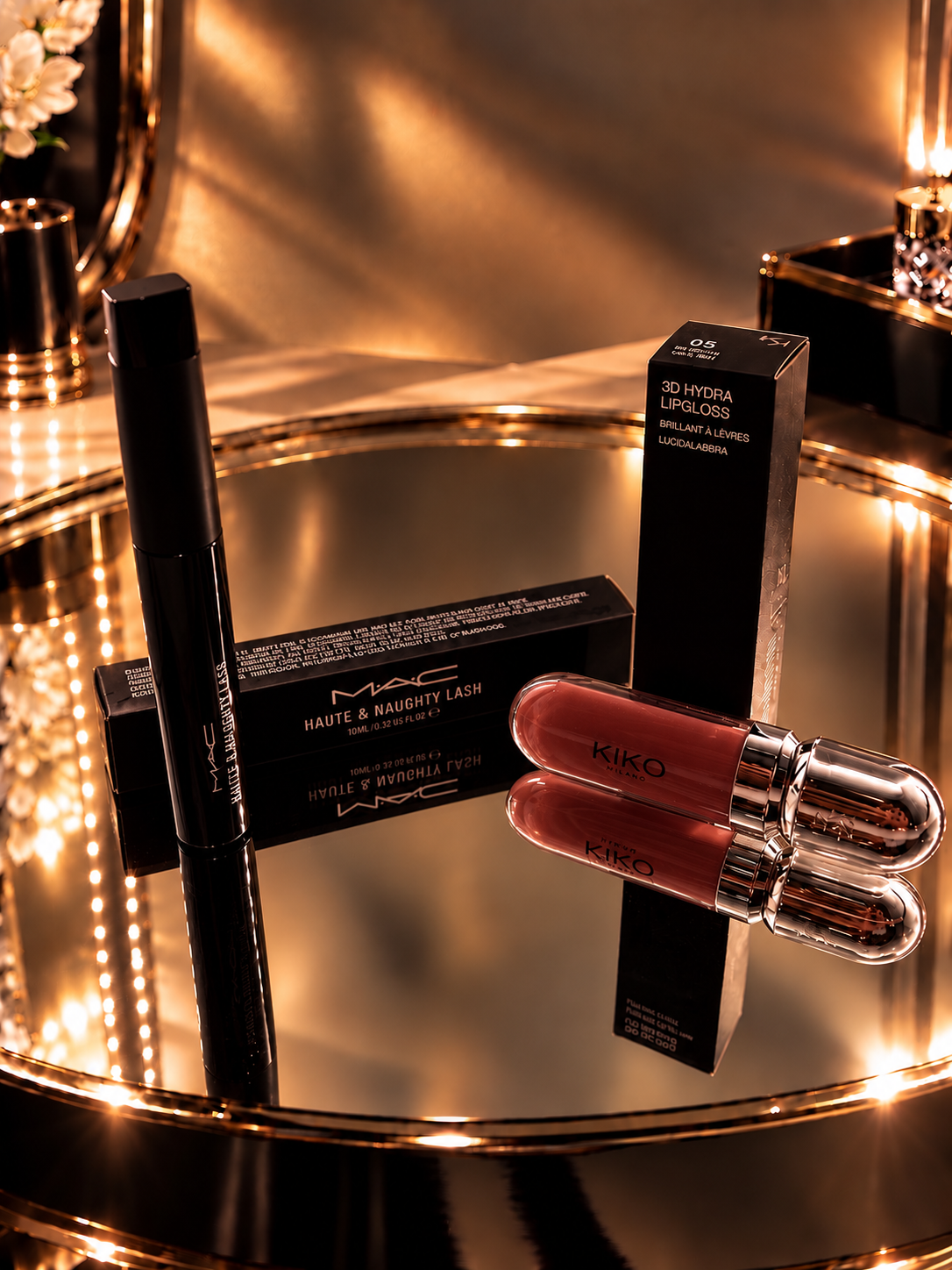 MAC SET MASCARA MAKEUP LIPGLOSS 2τμχ